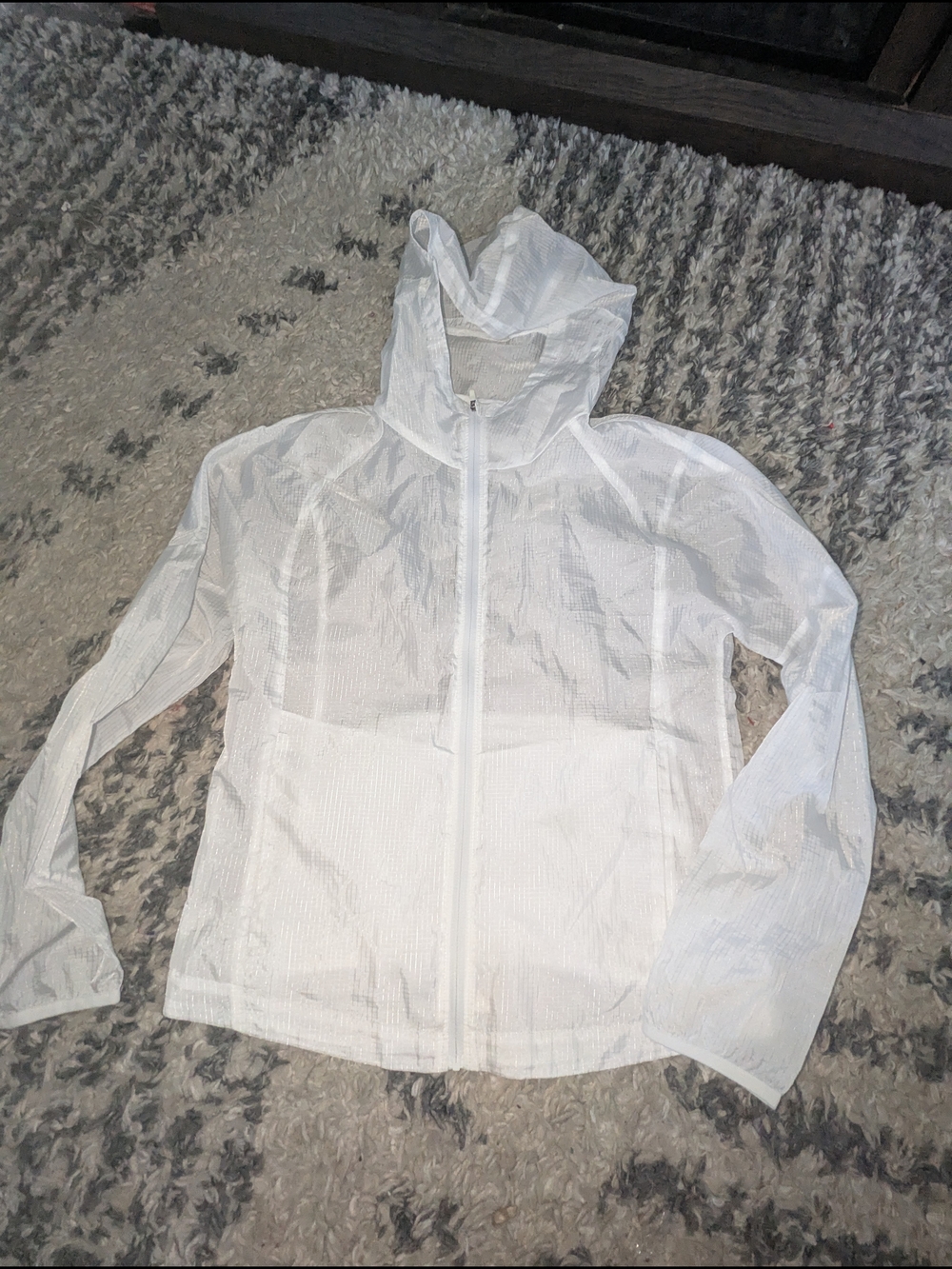 Nike White Hooded Utility Jacket - Women